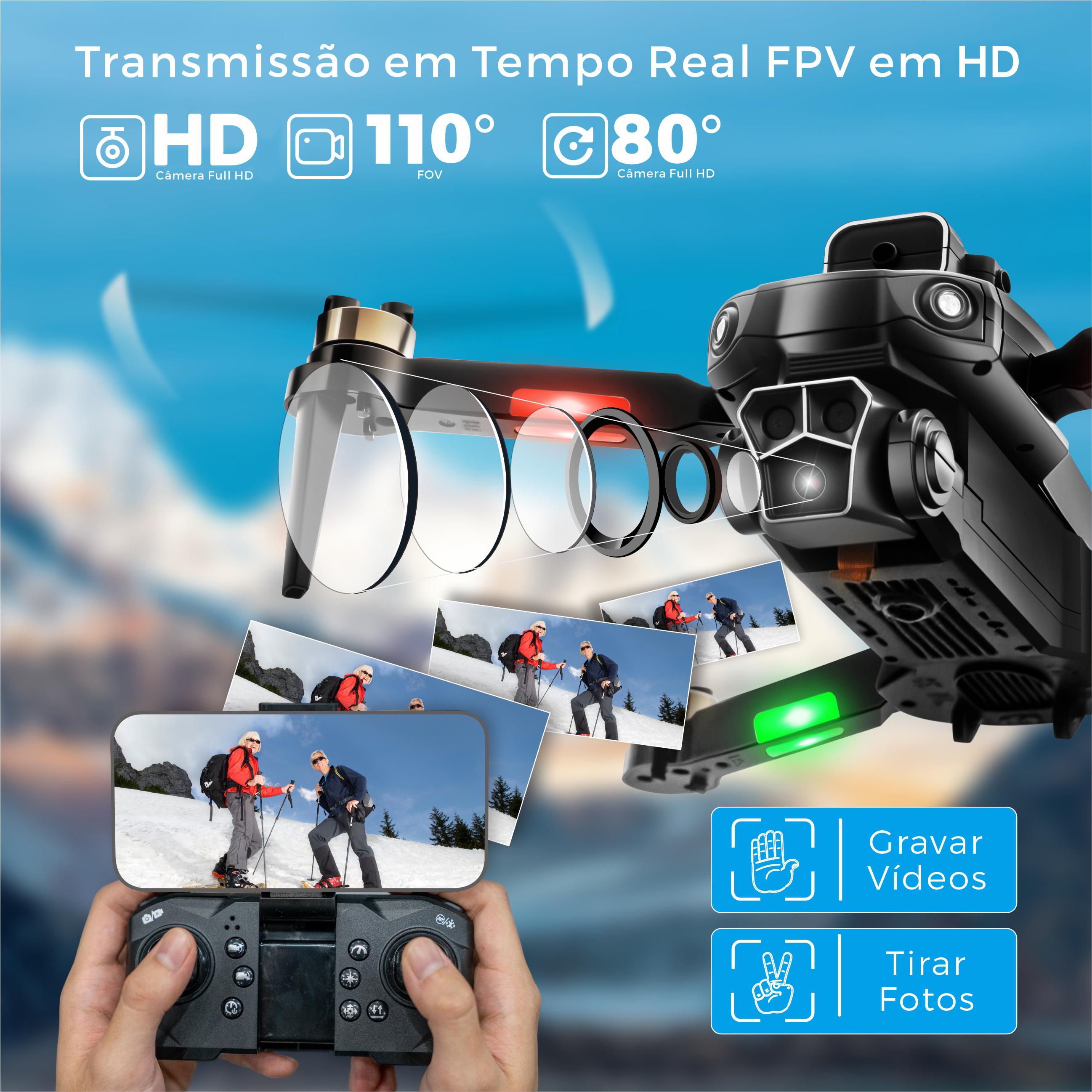 Transmissão em tempo real FPV em HD